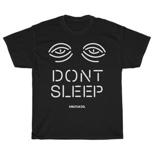 SMLTLKCO Don't Sleep Black Neon Style Tee